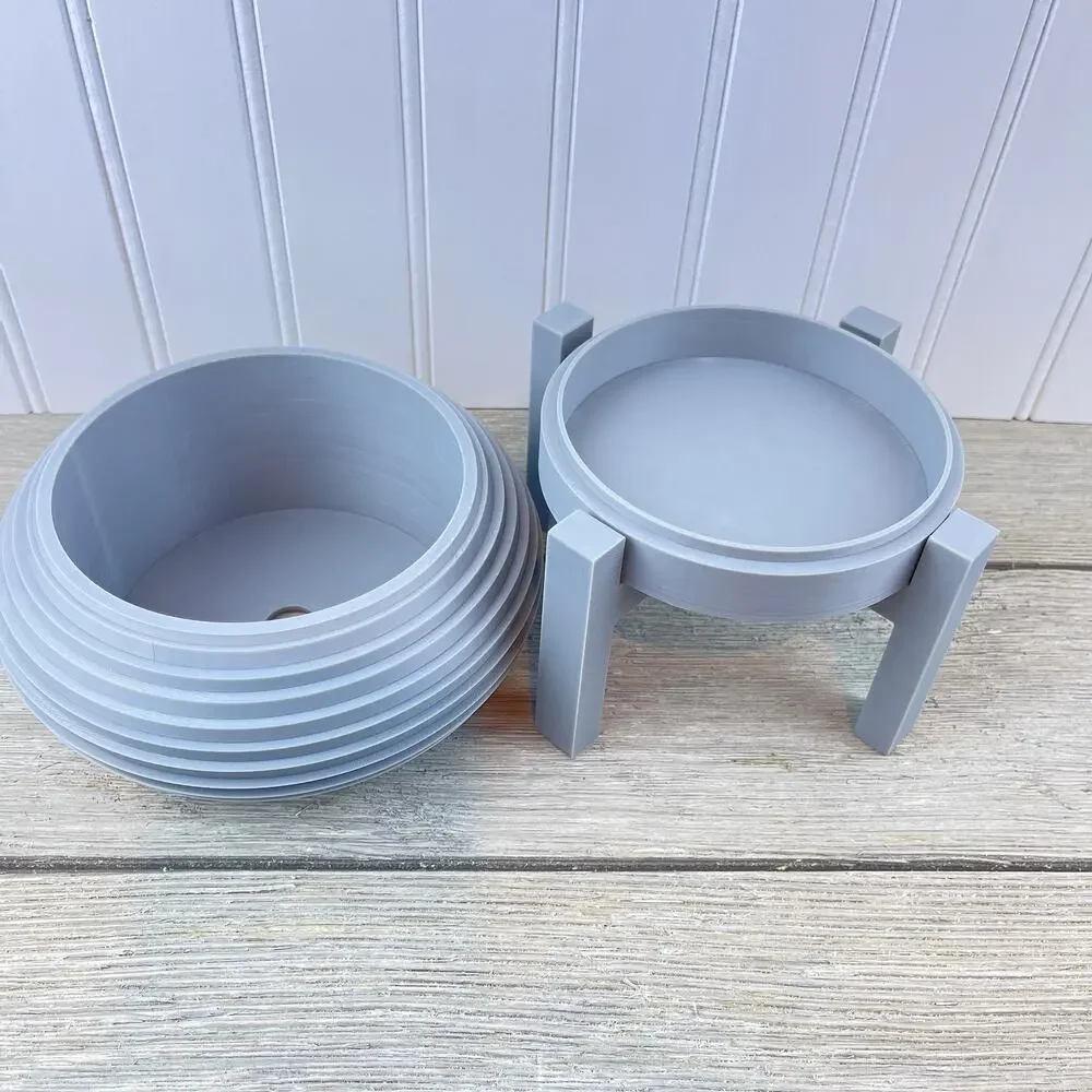 Indoor Planter Pot, The Frons Planter Pot, Planter Tray and Stand
